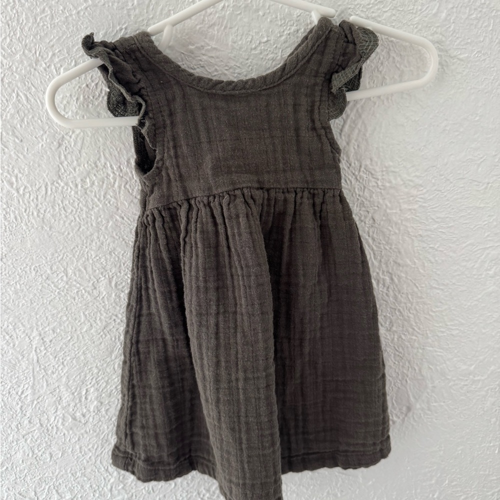 Jamie Kay Gray Sleeveless Sundress with Scoop Neck